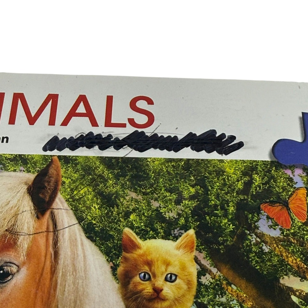 White Mountain Kids Farm Animals 300 Piece Puzzle Adrian Chesterman Complete - Picture 4 of 14